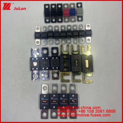 High-Capacity Auto Fuse High Quality ANM ANM-B Fuse 30A-600A 58V Automotive Substitute MEGA 298 998 MEGA 40A-500A Bolt on Car Fuse Copper Automotive Fuses Bolt down