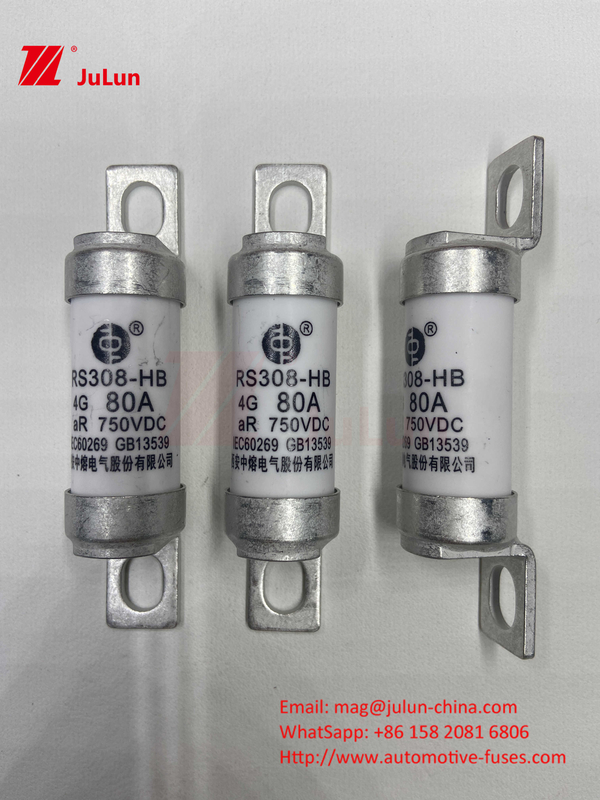 Elektrofahrzeug Sicherung RS308 DC750V 10A 15A 20A mit ausgezeichneter Schwingungsbeständigkeit 63A