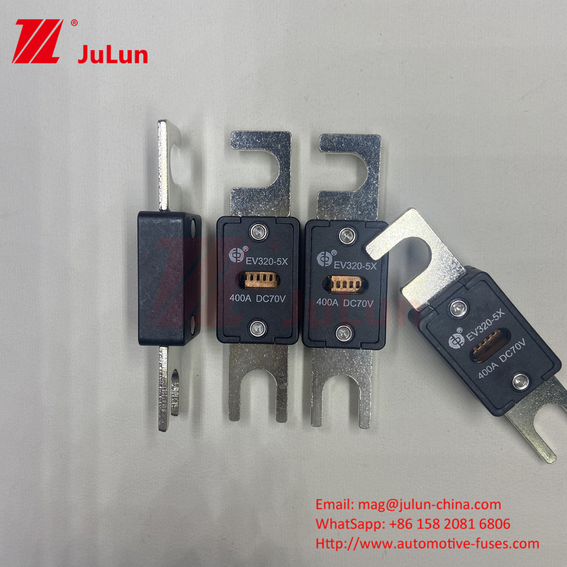 EV320-5X-350A-N 70VDC 6kA Keramik Kupfer Elektrofahrzeug Sicherung für die Sicherheit des EV-Traktionssystems
