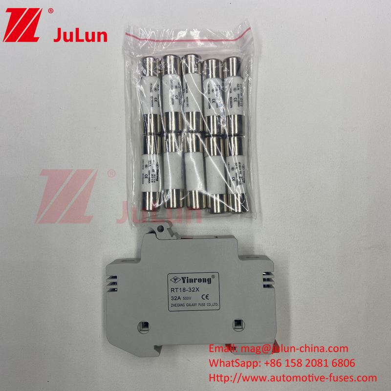 Solar-Pv-Sicherung / Din Rail Solar-Sicherungshalter für Inverter 1500VDC 1000VDC 500VDC 10A-63A 30kA