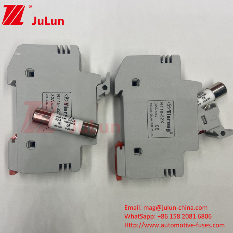 10A-63A Zylindrische Sicherung zum Schutz der Solarenergiesysteme Solar DC 1000V PV Sicherungen 6A 10A 15A 20A 25A 30A Hochspannung