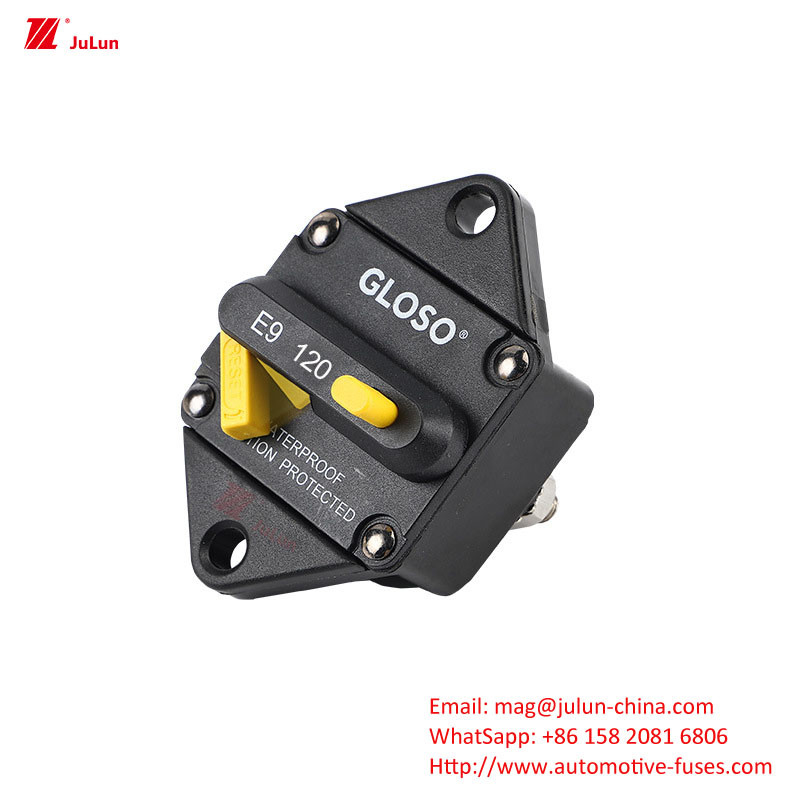 Automobil-Schutz für elektronische Schaltkreise mit LED-Licht-Mehrweg-Sicherungskasse SBH-6PD Schraube 30A-500A Zweipol 32V Manuelle Wiederherstellung