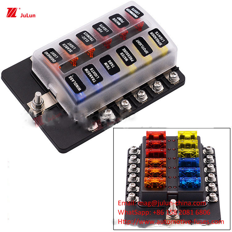 Eu Standard Schrauben und Schrauben Sicherungen Automotive Ersatzteile 30A-500A Sicherungshalter ANS Premium Sicherungshalter -55.C-125.C mit Bo
