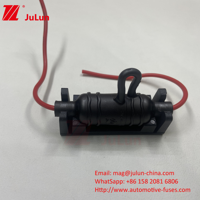 Staubdichtes Niederspannungsfahrzeug Sicherungshalter Rot Schwarz Silikon PPS 10A 250V