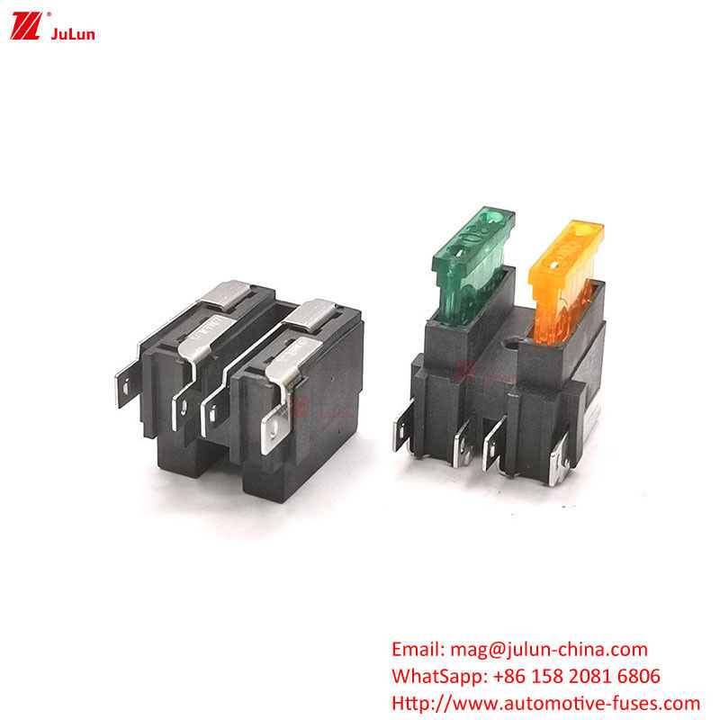 32V Nennspannung Kupferkontakt Automatischer Neustart-Schaltkreislaufbrecher 30A-500A Autoschutzschutzschutzhalter Nylon-Kunststoff