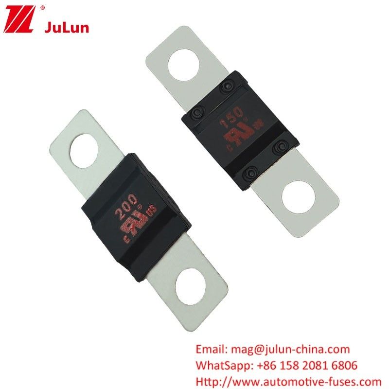 20A-300A Automotive Blow Fuse für elektrische Stromversorgungssysteme mit kleinen Gabelsteckern Silbernickellegierung
