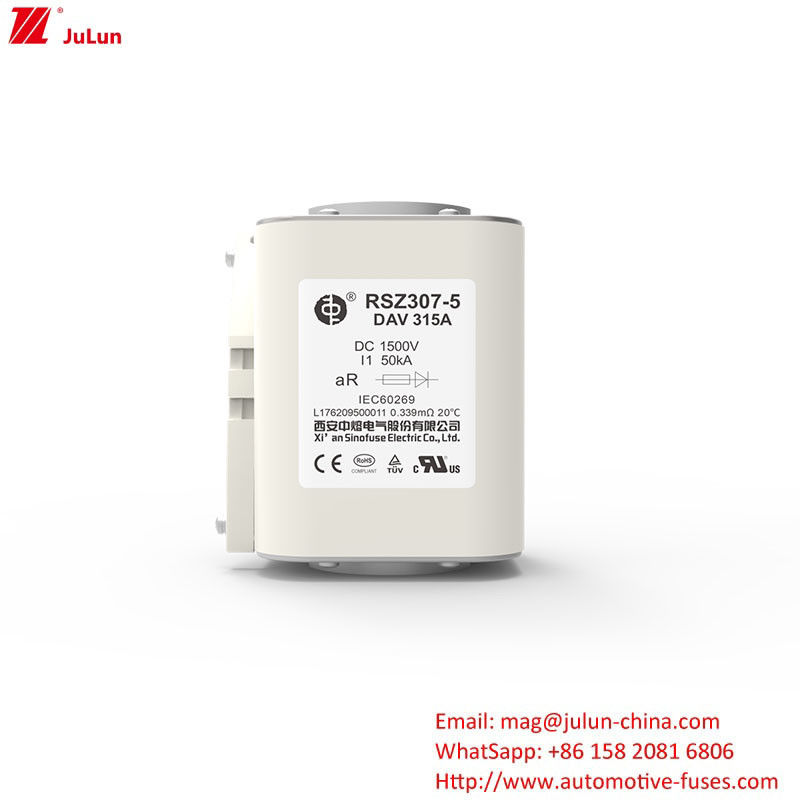 RSZ307-5-DAV 315A Ev-Ladegerät-Adapter kompatibel mit 450A-1800A 1500VDC-Energiesicherung
