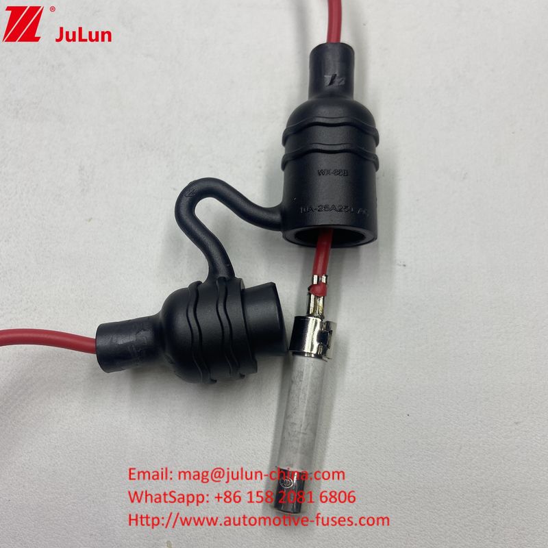 Mit UL-Drahtkabel IP68 wasserdicht Inline Sicherungshalter Sicherungskomponenten für 5*20 6*32mm Glaskeramik Sicherungen