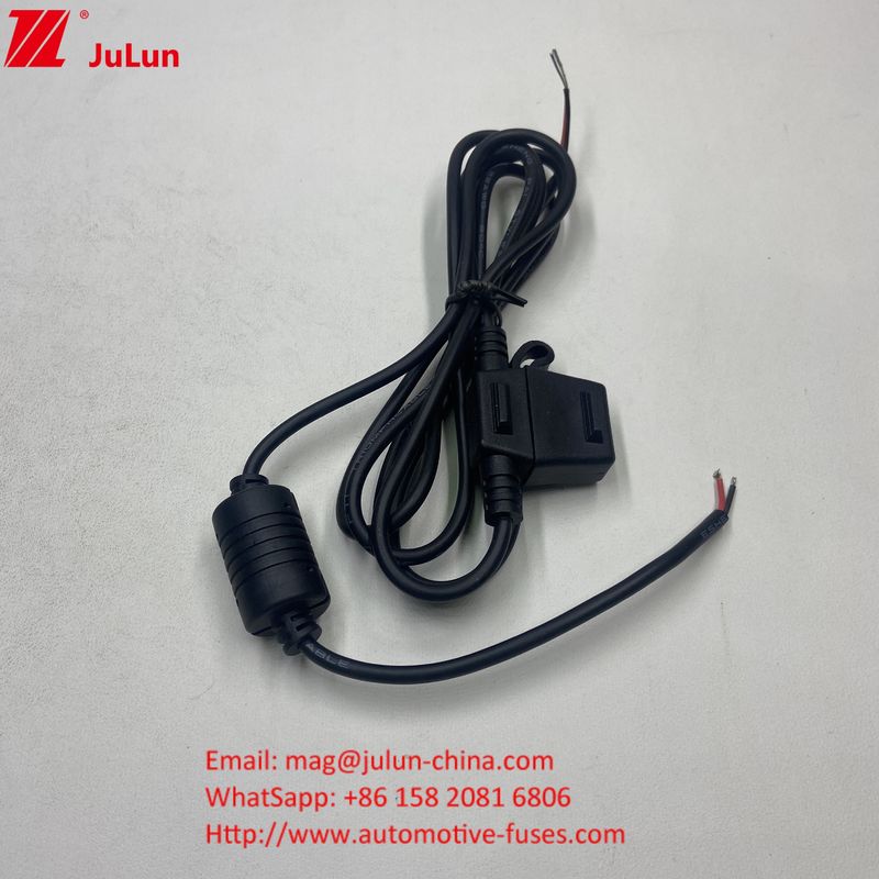 Sicherung 50A Maxi-Strom-Nummer rot 10AWG Draht 280mm Gesamtlänge Inline Sicherung Halter