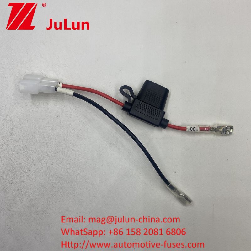 Batterie Sicherungshalter Anschluss Verlängerung Kabel Draht Gurt Anschluss mit rotem 2-Pin-Anschluss für Kinder 12V Ride-On Truck Elektro ATV Ebike