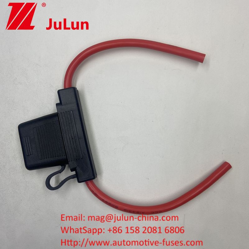 ATC/ATO-Kustom-Inline-Sicherungshalter 14AWG 16AWG 18AWG 20AWG Verkabelungsharnisch 80AMP Blade Fuse Automotive-Sicherungshalter
