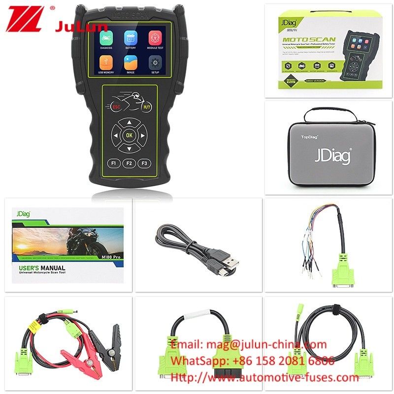 Motorraddetektor M100 Pro Moto Scanner ECU OBD Fehlerdiagnostikgerät JDiag