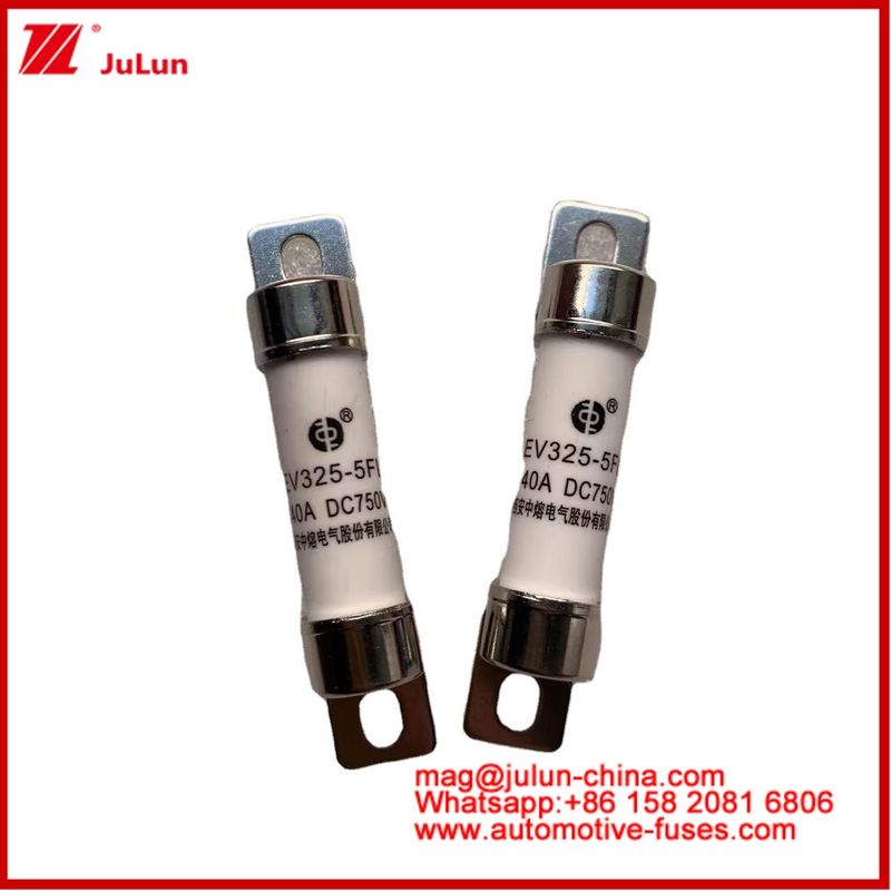 Tubulare Sicherung EV325-5FL 40A 750VDC für Elektrofahrzeuge mit 15*51mm Lichtbolzeninstallation und Zeitkonstante 2±0.5ms