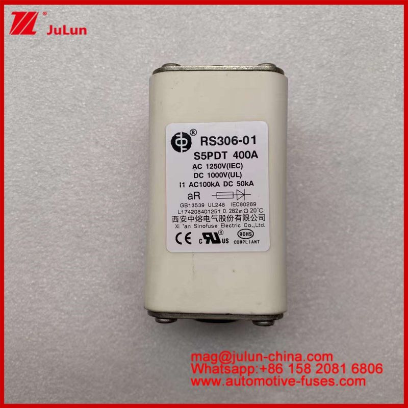400A AC1250V IEC 100KA DC1000V UL AR Keramikquadrat Automotive Auto Sicherungen Schaltkreis Schutz für Elektrofahrzeuge und Automobile