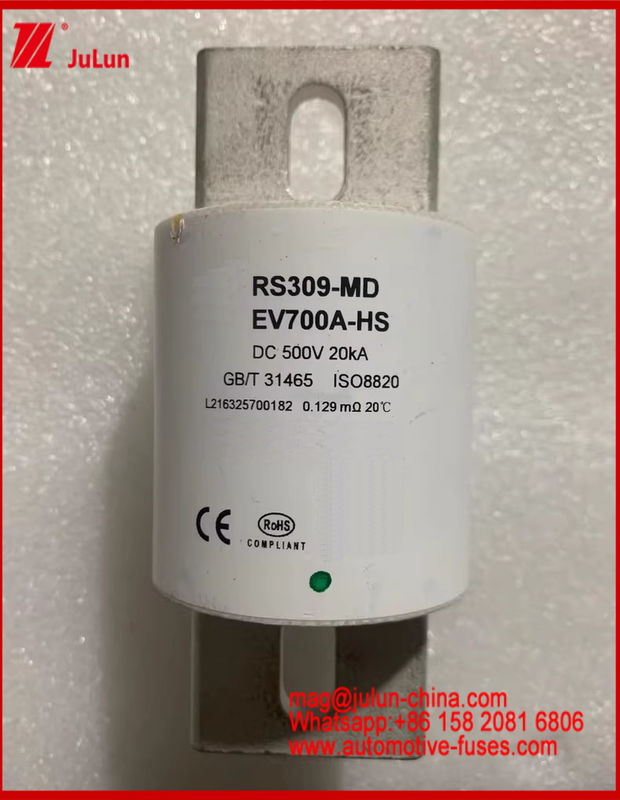 Karemische Runde Röhre Elektrofahrzeug Sicherung RS309-MD-EV700A-HS 500VDC 20KA Automobile Bolt Stud-Mount Speziell entwickelte Sicherungsbasis für Fahrzeug Situation