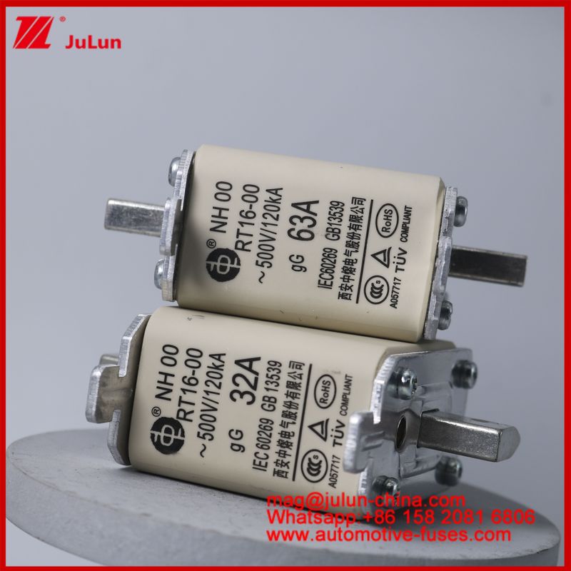 NH00 RT16-00 16A 500V 120KA Keramik Anl Sicherung Automobile Bolt Stud Mount Für EV / HEV