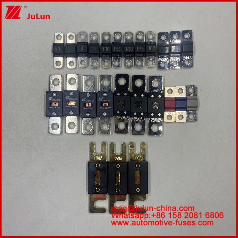 Auto-Blade Fuses 20A-500A Rated Current 2P Bolt Fuse Holder ANS ANL High Current 200A 58VDC Ceramic Bolt Fuse Block Box Car Fuse Holder for Bolt-on Midi Fuse