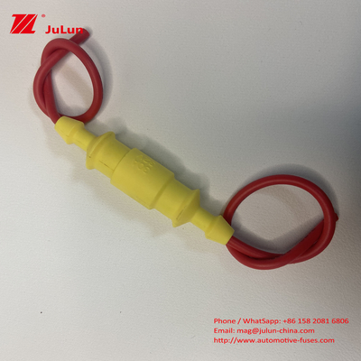 Gelber Kabelbaum-Sicherungskastenhalter, wasserdicht, 30 A, 250 V, 5 x 20 mm, 6 x 30 mm, Glaskeramikrohr
