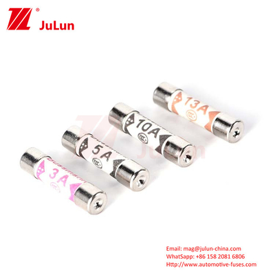 BUSSMANN BS1362 UK Keramische Fahrzeugsicherungen 6*25mm 3A 5A 7A 10A 13A 20A Sicherheitsvorschriften