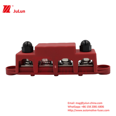 4-Stud-Verteilungsblock 62.5A Nennstrom Hochtemperaturwiderstand M8 M10 pro Spalte