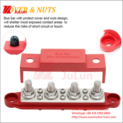 Drahtverbindung Rot Schwarz 4-Stud M8 M10 elektrischer Stecker für Auto Yacht und Dampfer