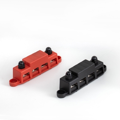Große Stromverteilung Block Cooper Bus Bar Autoteile 250a Busbar Maschine 4 * M10 Stifte und 3 * M4 Schrauben mit Cove