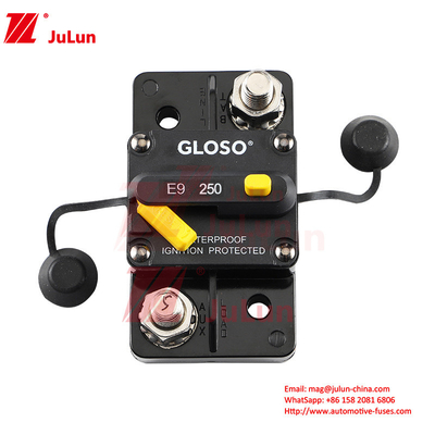 Wiederherstellen Sie die Sicherung manuell 1.9 * 2.91 * 1.7 Zoll Mooring Manuelle Reset-Schaltkreisbrecher für Industrie