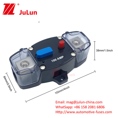 Fahrzeug 8 12-48V 30A-300A Leistungsschalter Fahrzeug Audio Wasserdicht Stromschutz Sicherung Leistungsschalter manueller Neustartkreis