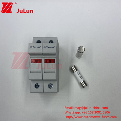 PV-30 CE TUV 10*38mm Dc 6A 8A 10A 12A 15A 20A 25A 32A PV Solar Dc 1000V Sicherung mit Sicherungshalter