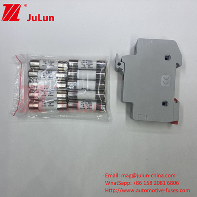 10A-63A Photovoltaik Sicherung für Solar PV-Installation 32A 10X38mm 1000V Gleichspannung Din Rail Sicherungshalter mit Licht für Solarsystem