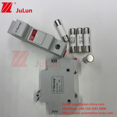 1000VDC 30kA Keramische Solar-PV-Sicherung 10*38 DC Solarenergie PV-Sicherung Basis und 1000V-Sicherung 15A 20A 25A 30A 32A