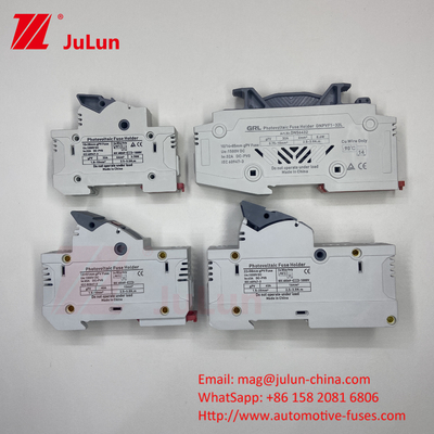 SeanRo Solar PV Din Rail Sicherungshalter für Sicherungsverbindung 10*38mm 1000V 15amp DC Sicherung 25A