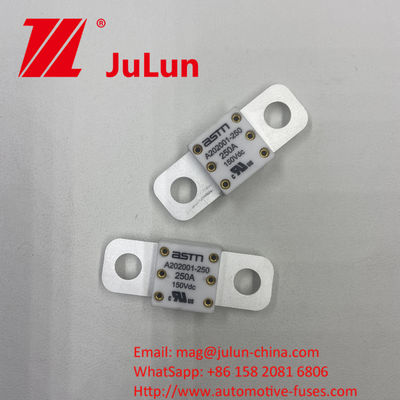 300A 150VDC A202001 SCREW BOLT Montagemethode Einfach zu installieren 20*55mm Keramikfahrzeug Sicherungen mit empfohlenem engen Drehmoment 11-13N·m Für M8