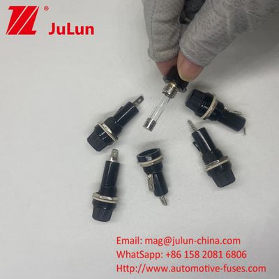 5*20mm 6X30mm Glasfahrzeug Sicherungshalter 12mm 15A 125V 10A 250V