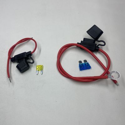 UL Wasserdichte Inline Blade Sicherung Standard/Medium Stecker in Auto Sicherung Halter mit 22awg 20awg 18awg 16awg 14awg 12awg 10awg