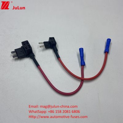 Standard-Stecker-Adapter Mini-Tap-Auto-Sicherungshalter 10A / 15A / 20A Messing-Zinnplattierung Einfache Spirale