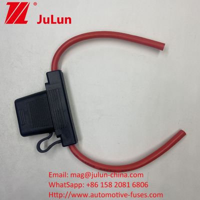 ATC/ATO-Kustom-Inline-Sicherungshalter 14AWG 16AWG 18AWG 20AWG Verkabelungsharnisch 80AMP Blade Fuse Automotive-Sicherungshalter
