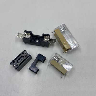 5x20mm oder 6x30mm PCB-Board Montage Glas Sicherungshalter für Stromversorgungssysteme in Autos Schwarz Blau Transparentes Gold