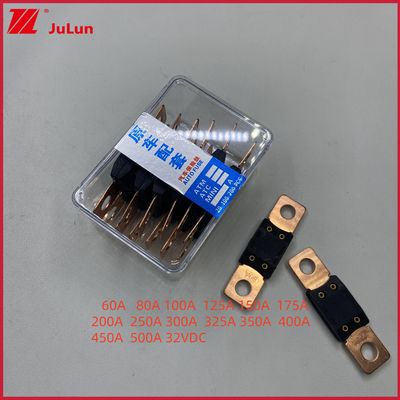 Kupfer-Elektrofahrzeugverschluss 32VDC Kleinverschluss 32V 48V 58V 80V 298 Serie 40A 50A 60A 80A 100A 150A 200A 250A 300A 350A 400A 450A 500A Bolt auf MEGA Auto-Verschluss