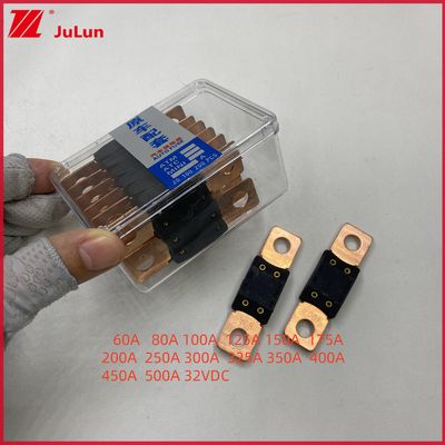 Elektro-MEGA-Sicherung für Fahrzeuge für Schiffe 32VDC 0298200.ZXEH Große Schraube auf Box 0298 Auto-Mega-Sicherungshalter